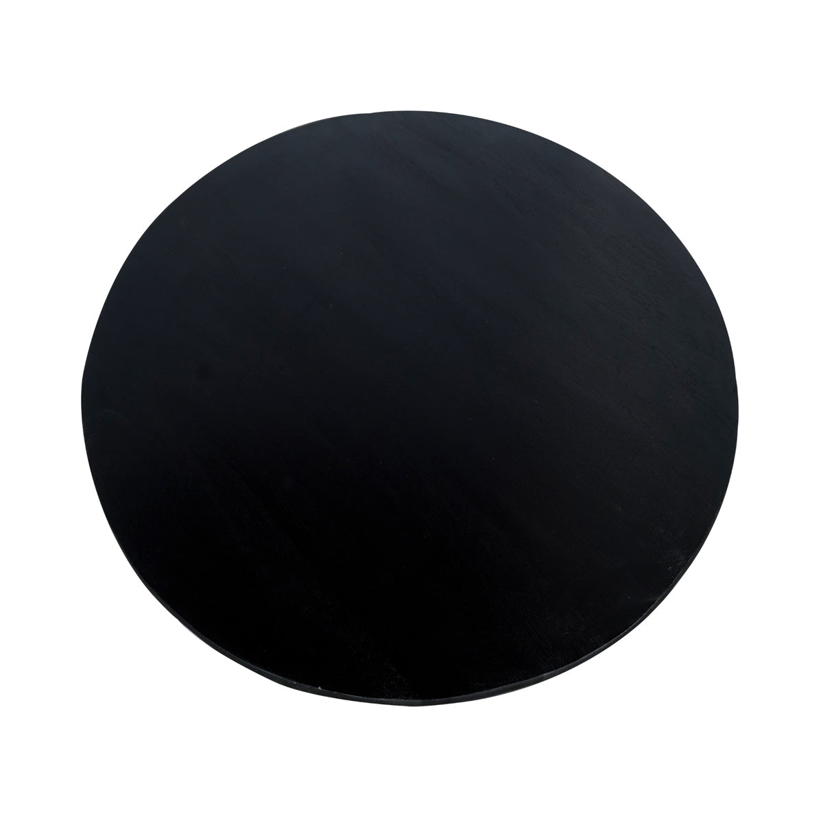 StarFurn Eettafel Ferris - Rond Zwart Eikenhout - 110x110x76cm