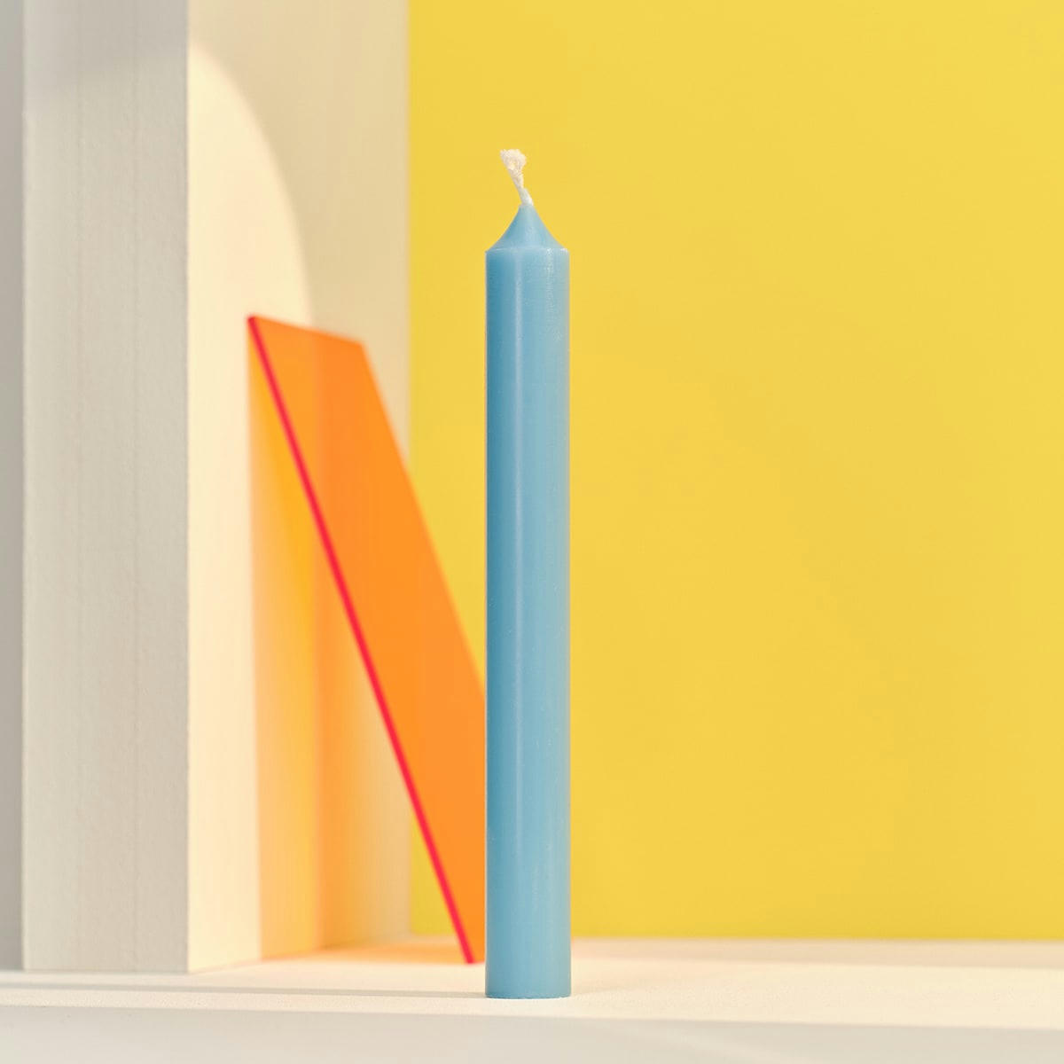 - 12 bougies droites 7h Bleu Pop