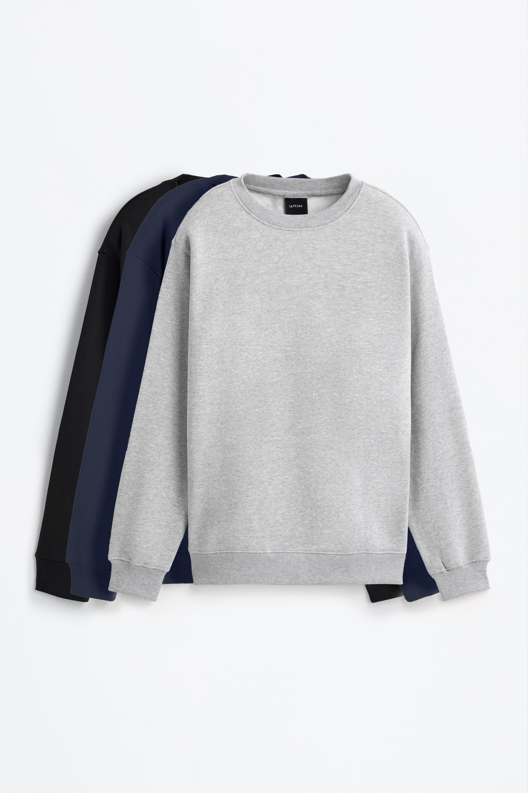 Pack 3 sudaderas básicas