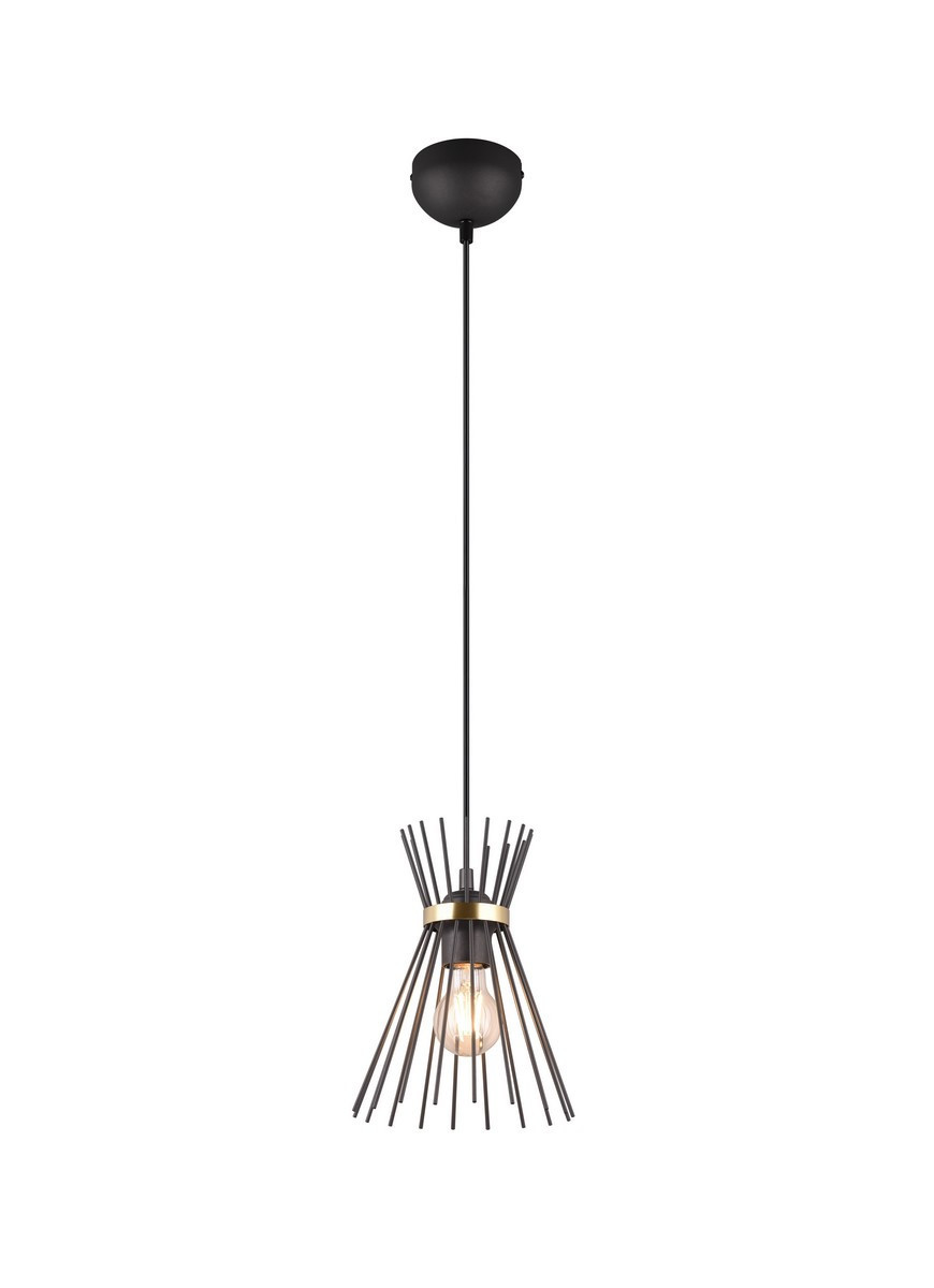 Lampa wisząca czarno-złota ROD 1xE27x40W wym: 150x20x20 cm RL