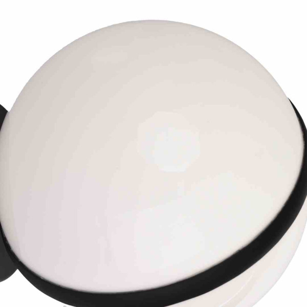 Kinkiet zewnętrznyczarno-biały CIRCULO 1xE27x40W IP44 Eko-Light