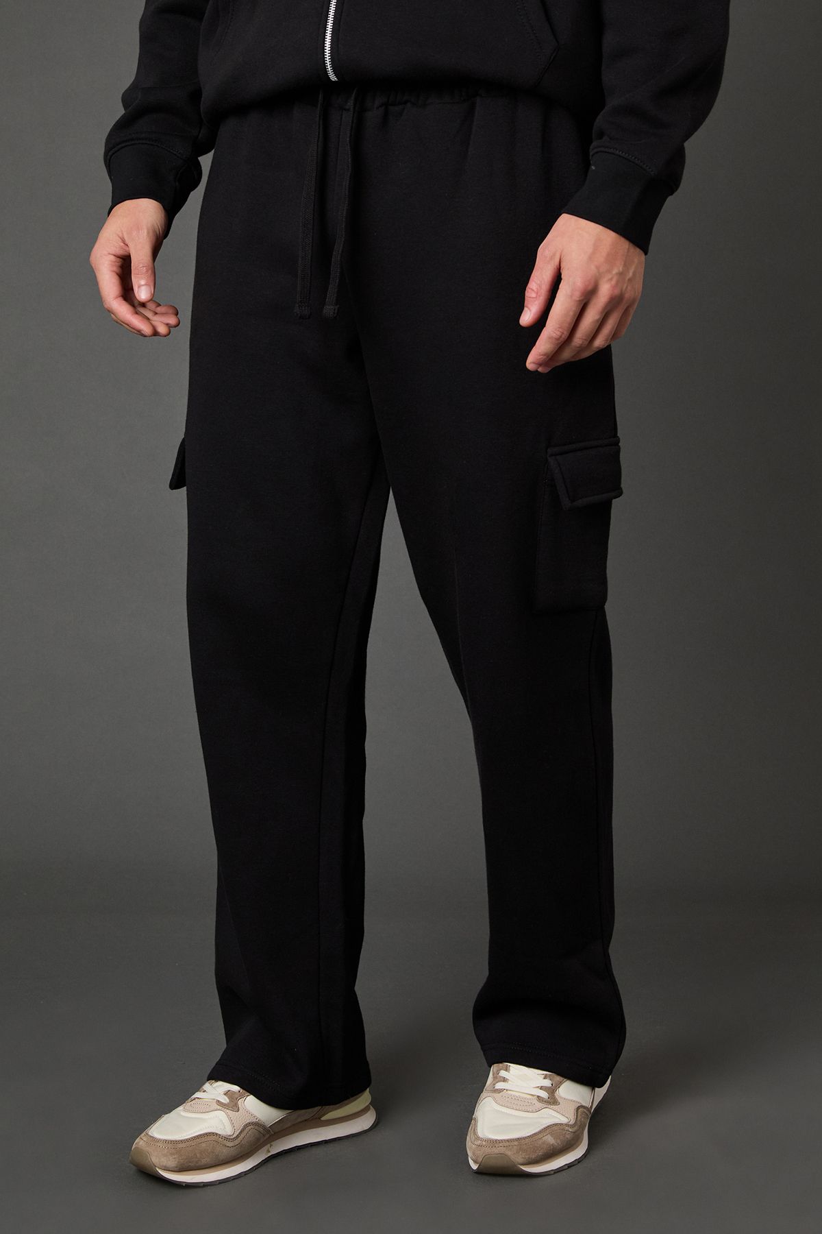 Burton Black Straight Fit Cargo Jogger