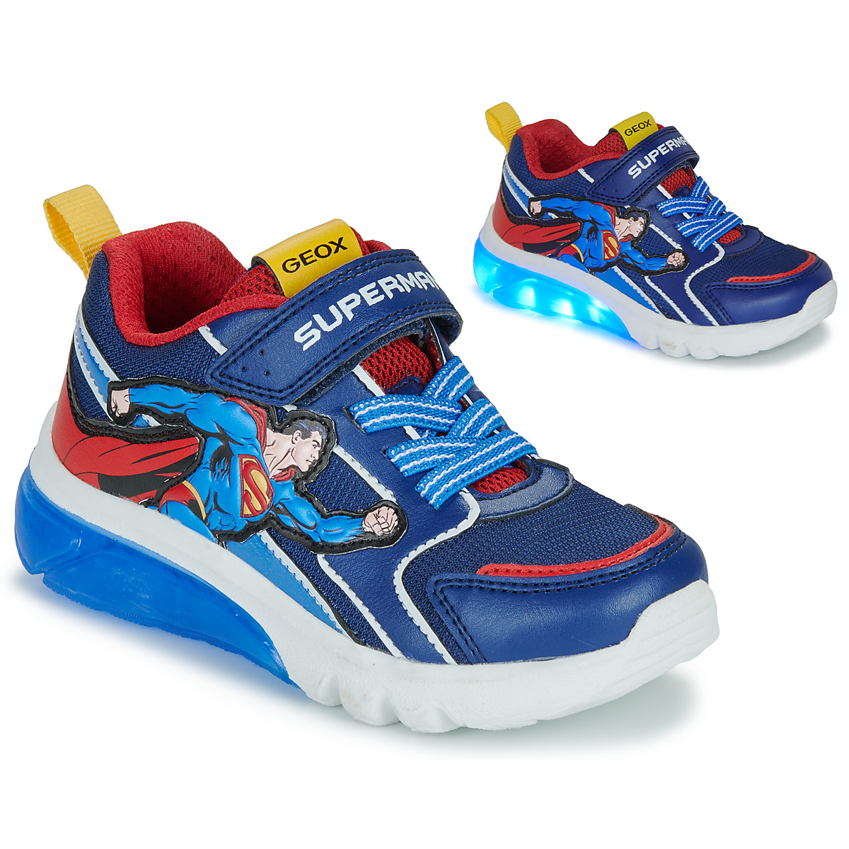 Geox - J CIBERDRON BOY SUPERMAN - Blue