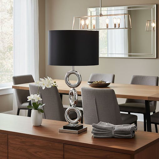 SOGA 2X Simple Industrial Style Table Lamp Metal Base Desk Lamp