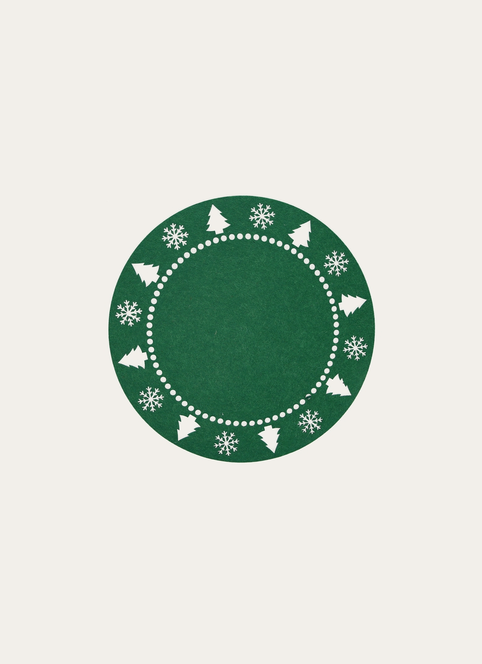 SET DE TABLE SAPIN EN FEUTRINE vert