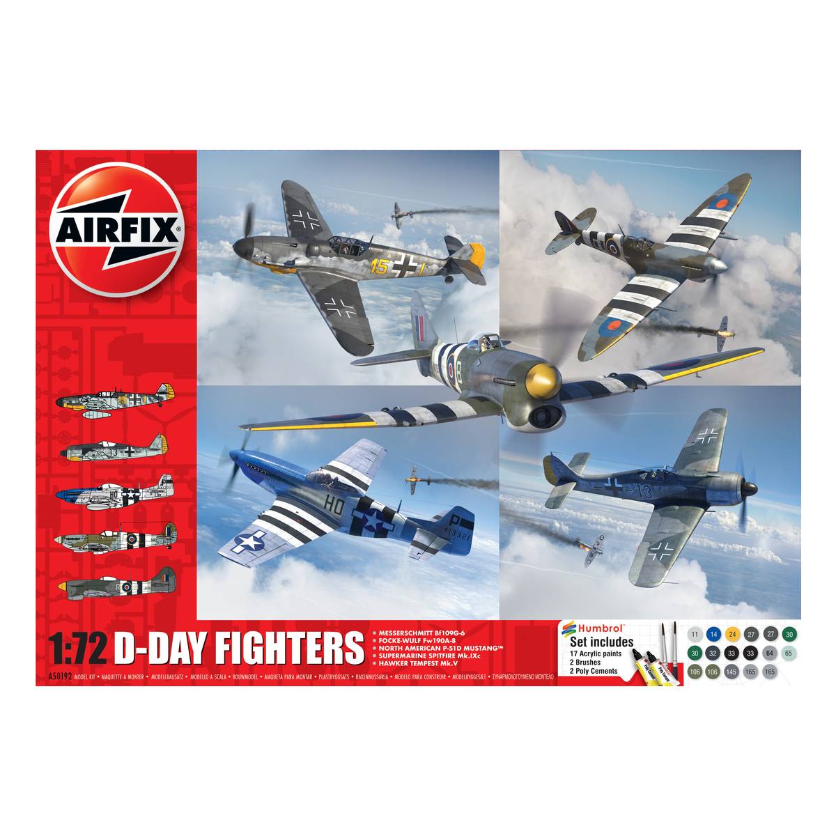 Airfix D-Day Fighters Model Gift Set 1:72
