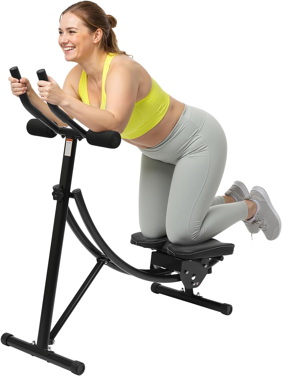 Ab Trainer Abdominal Workout Machine Shaper with LED Monitor Waist Cruncher Core Toner Workout Equipment for Women