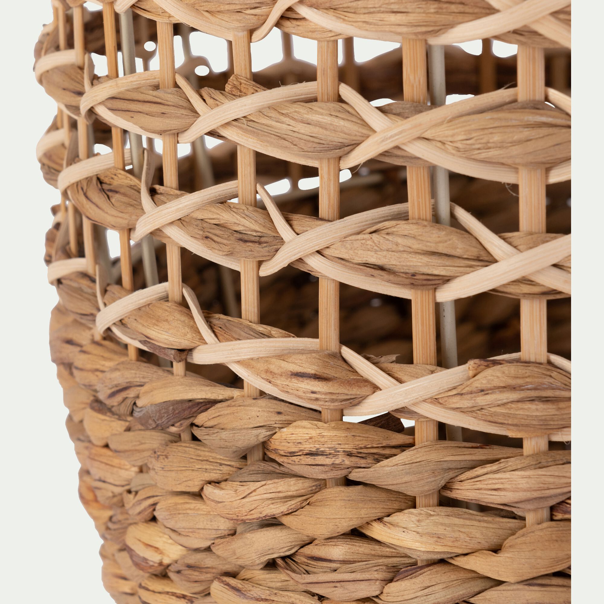 VENACO - Lampe en rotin - naturel D40xH70cm