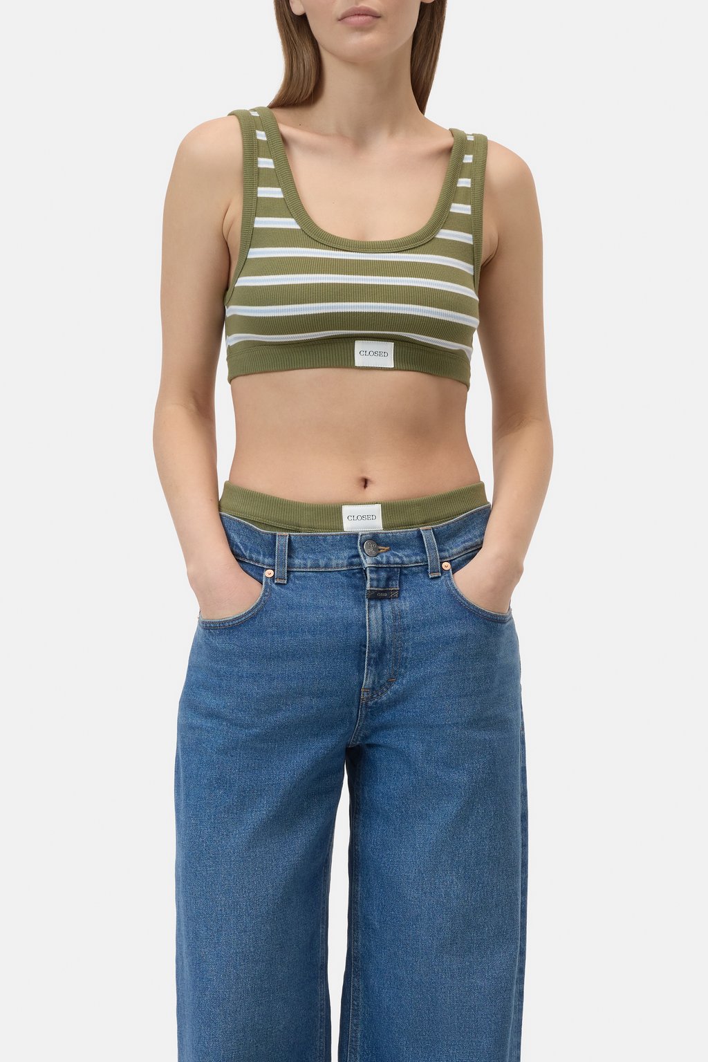 Bralette aus gerippter Baumwolle