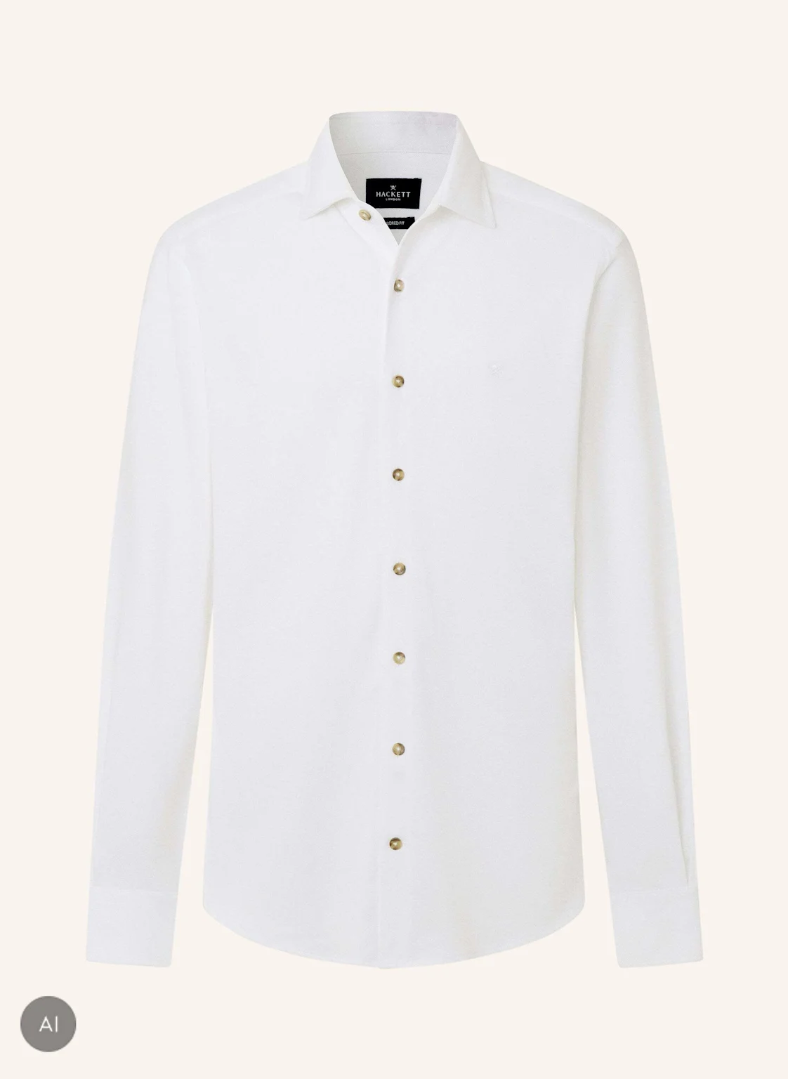 HACKETT LONDON Freizeithemd MELANGE JERSEY PIQUE