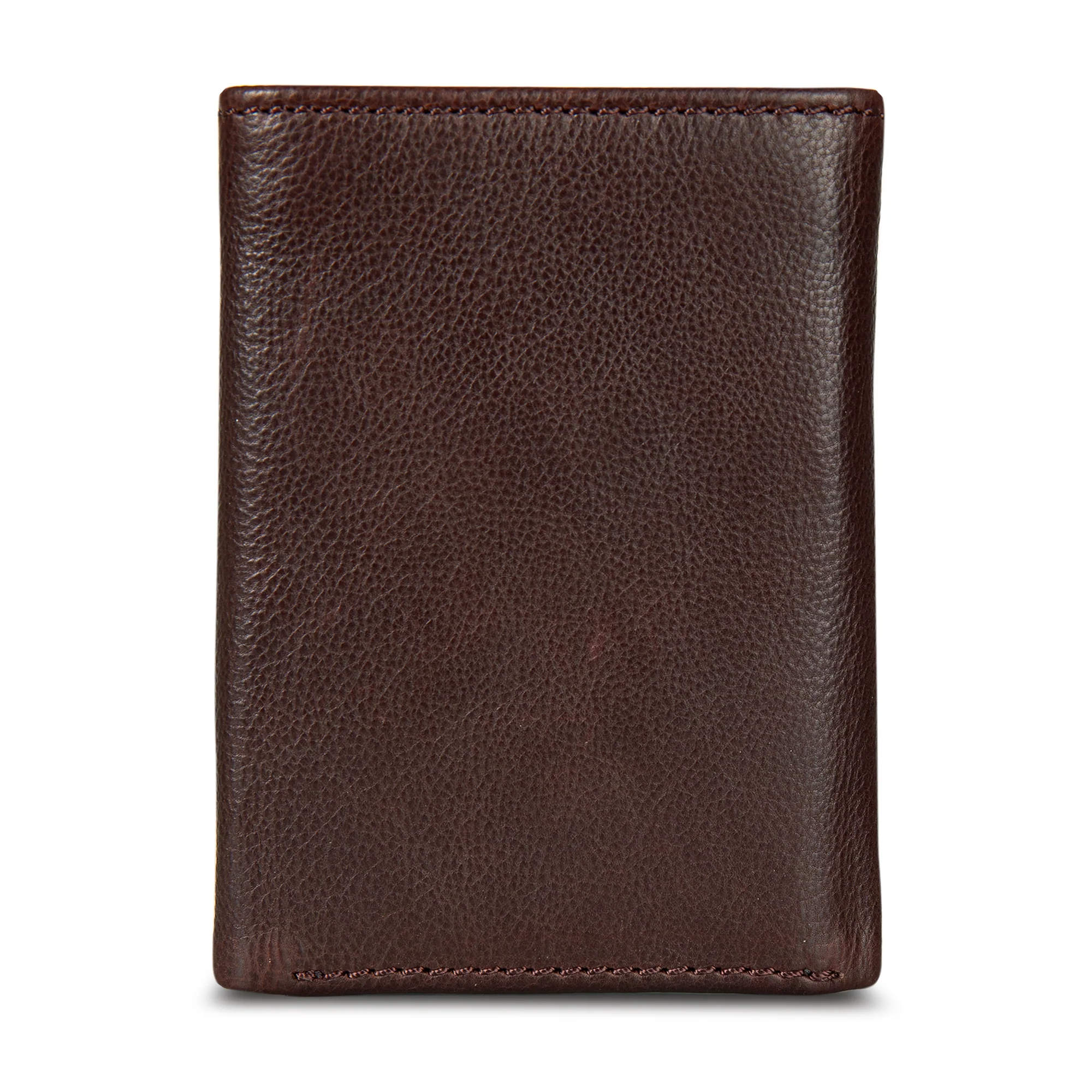 EB Signature Logo Leather Trifold Wallet