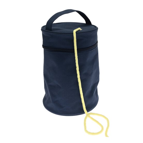 Navy Blue Yarn Bag