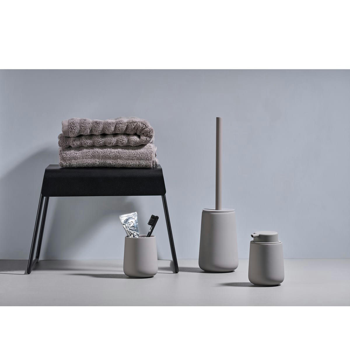 NOVA ONE - Brosse de toilette en argile gris