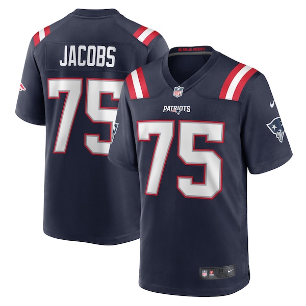 Demontrey Jacobs New England Patriots Nike  Game Jersey -  Navy