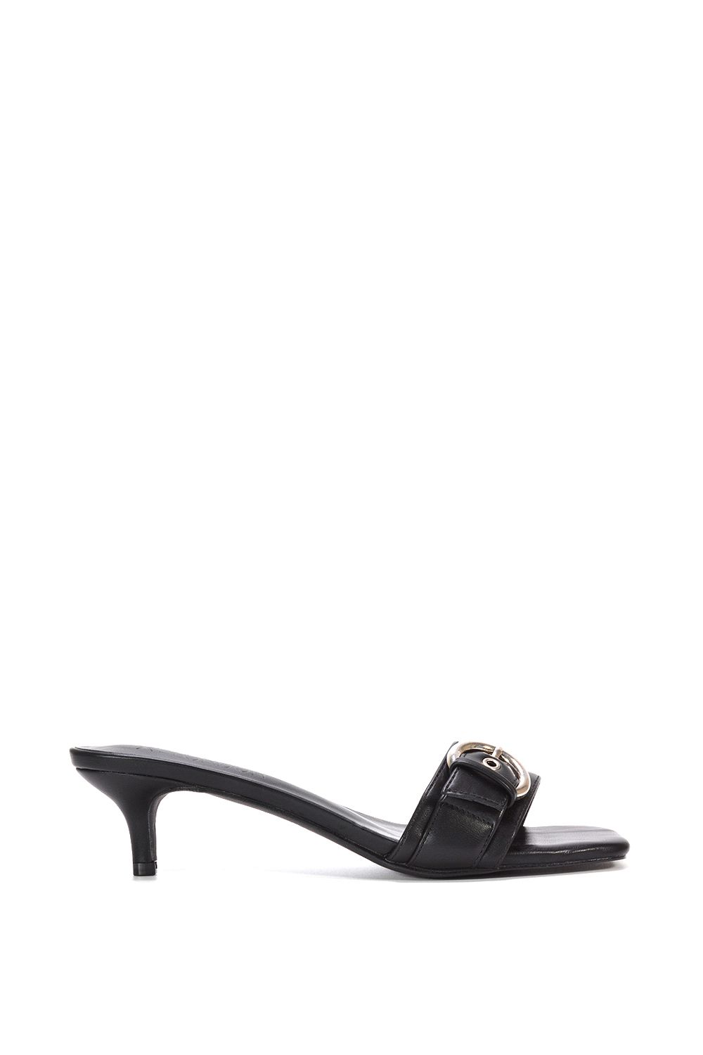 XY London ‘Addison’ Pointed Toe Backless Crystal Heels