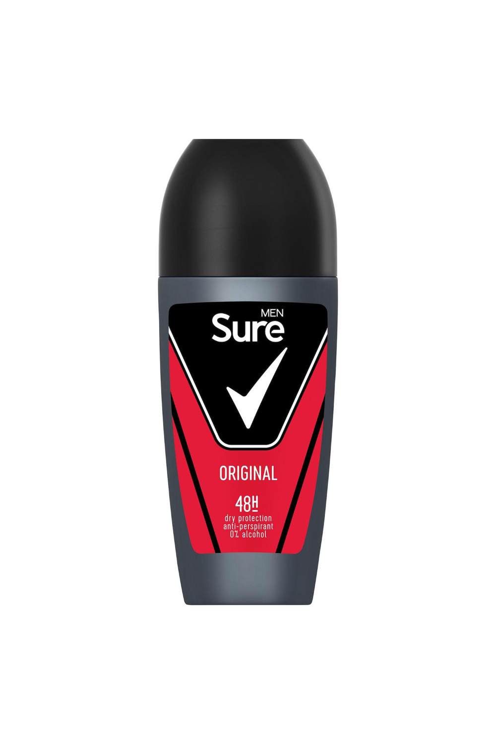 Sure Men 'Antiperspirant Roll On' 48H Sweat & Odour Protection, 12x50ml