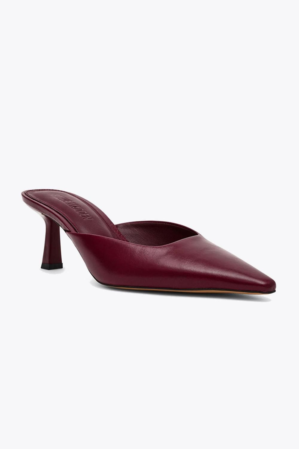 STEVE MADDEN Lisbeth Heel Wine' Leather Heels