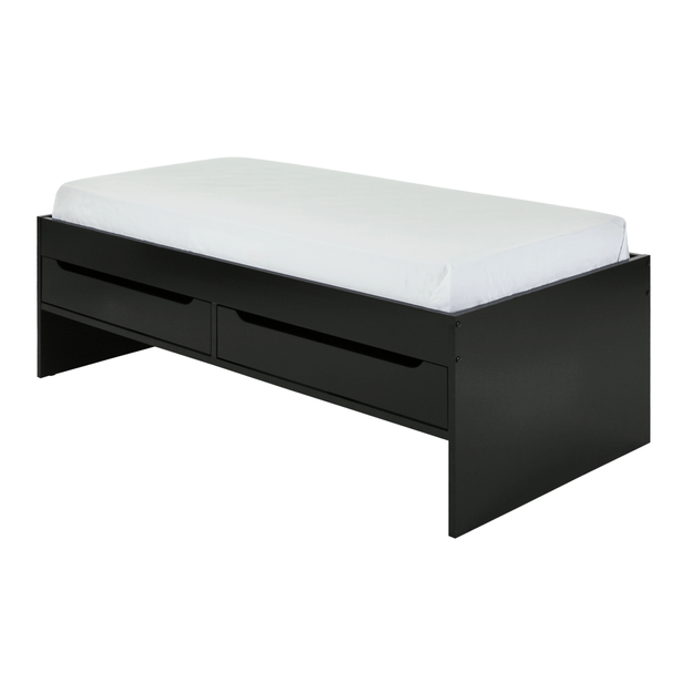 CAMA DE SOLTEIRO ALTA COM 2 GAVETAS 88 CM JOKER