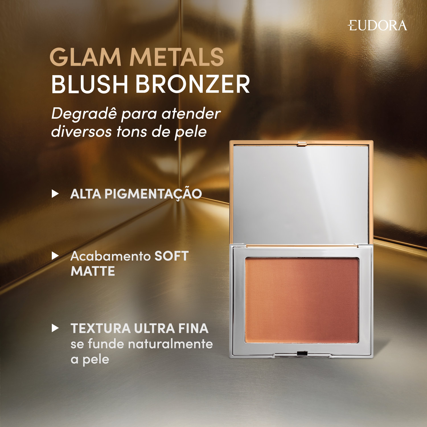 Blush Bronzer Degradê Glam Metals 7g