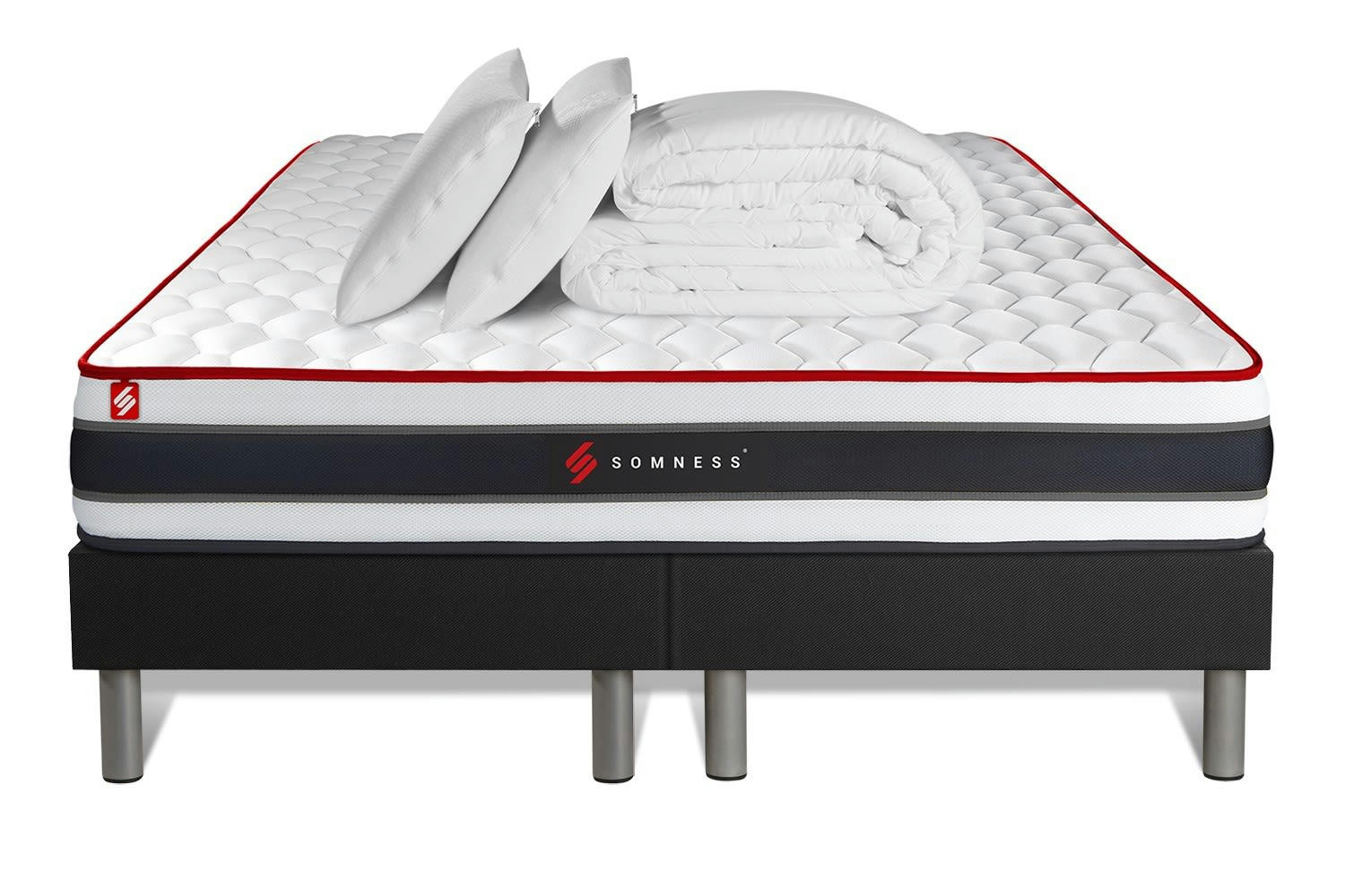 ENERGY - Pack matelas sommier 180x200 oreiller couette
