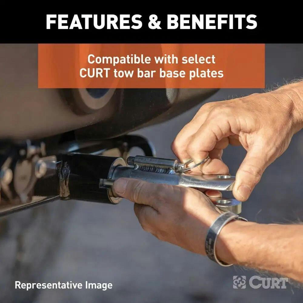 CURT Replacement Tow Bar Attachment Tab, 7-3/4-in