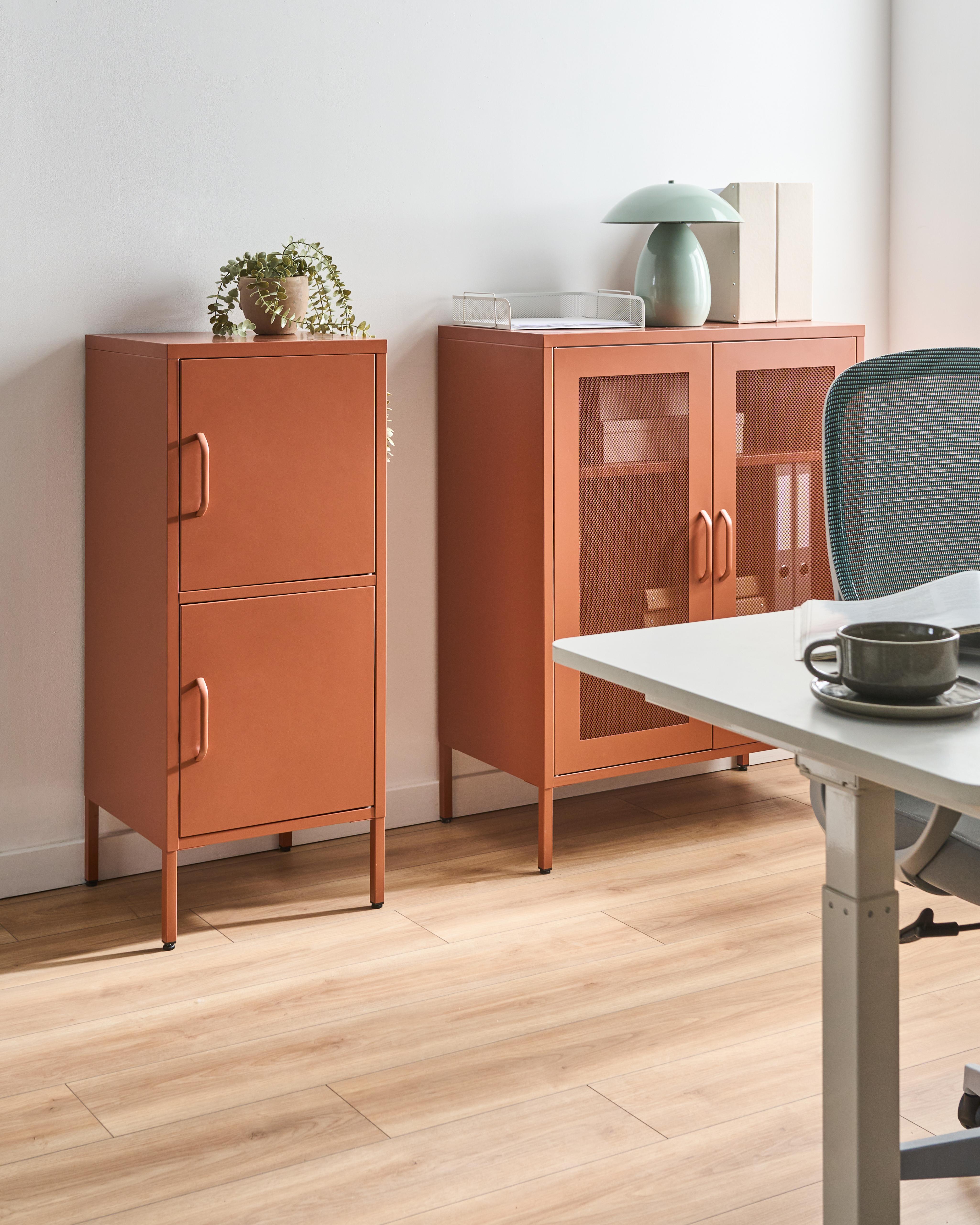 Storage Unit HURON Metal Golden Brown