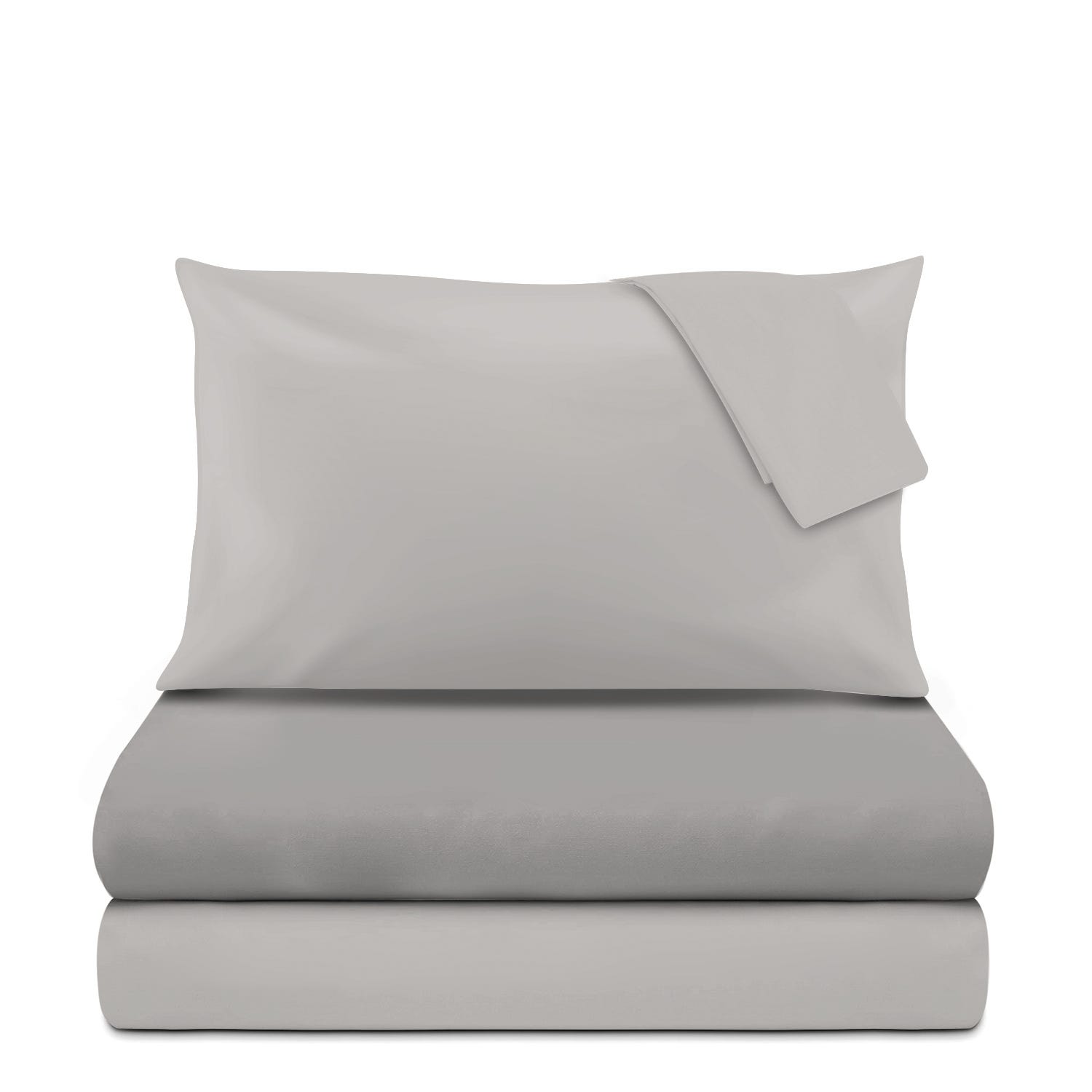 Completo letto matrimoniale cotone grigio scuro Nicoletta