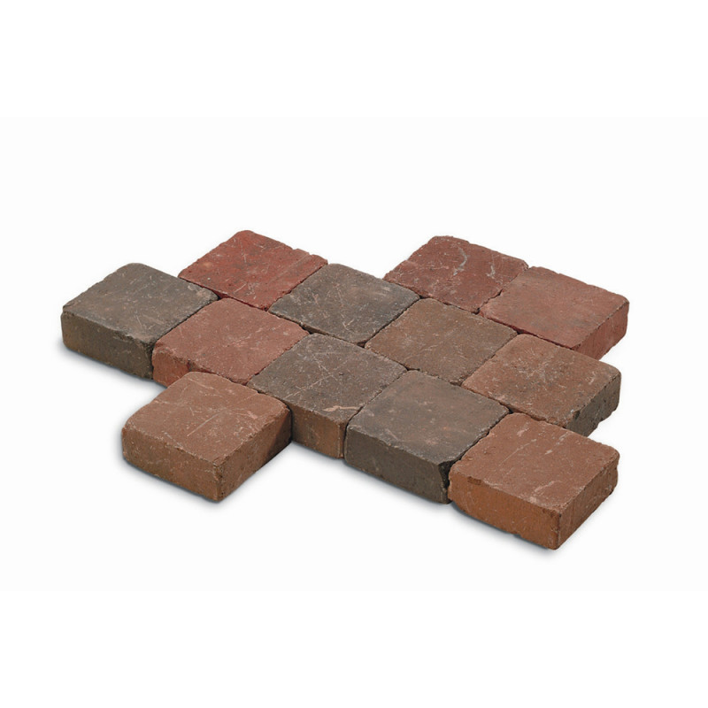 Pavé tambouriné Cylindre automne 15 x 15 x 4 cm COBO GARDEN