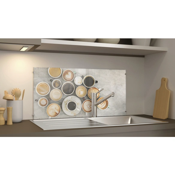 Glasboard »Coffee Love«, mehrfarbig, Glas