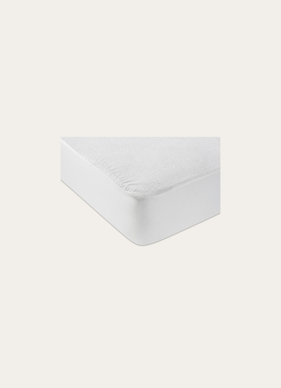 PROTÈGE-MATELAS BOUCLETTE ÉPONGE IMPERMÉABLE 200GR BLANC