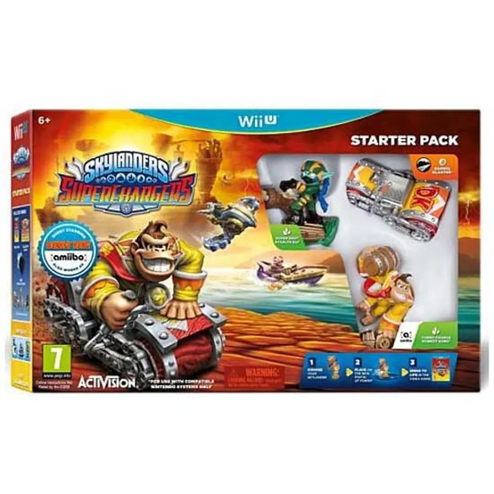 Nintendo Wii U Skylanders SuperChargers Starter Pack Includes Donkey Kong Figure Compatible with Amiibo