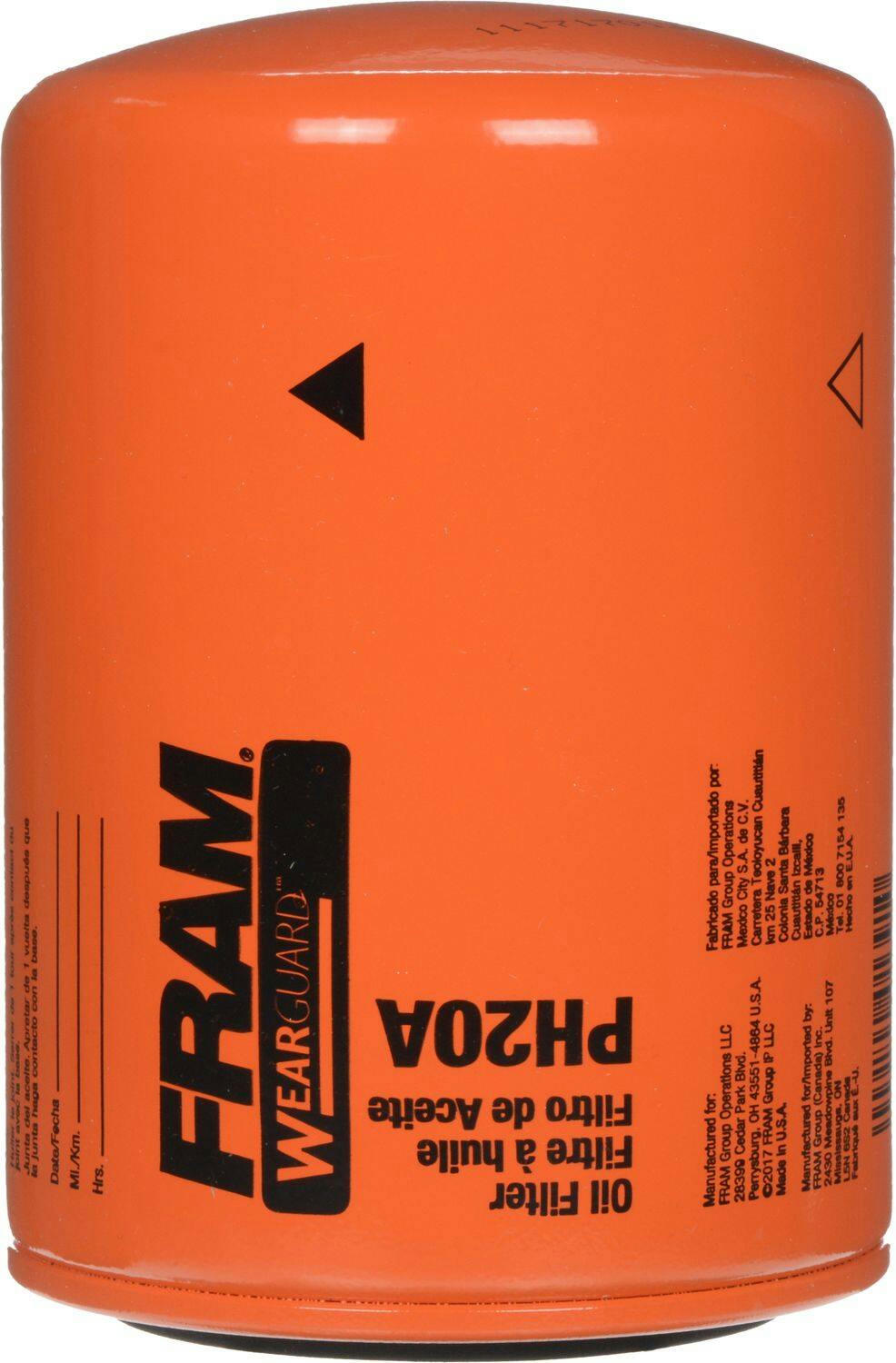 FRAM PH20A Extra Guard Oil Filter