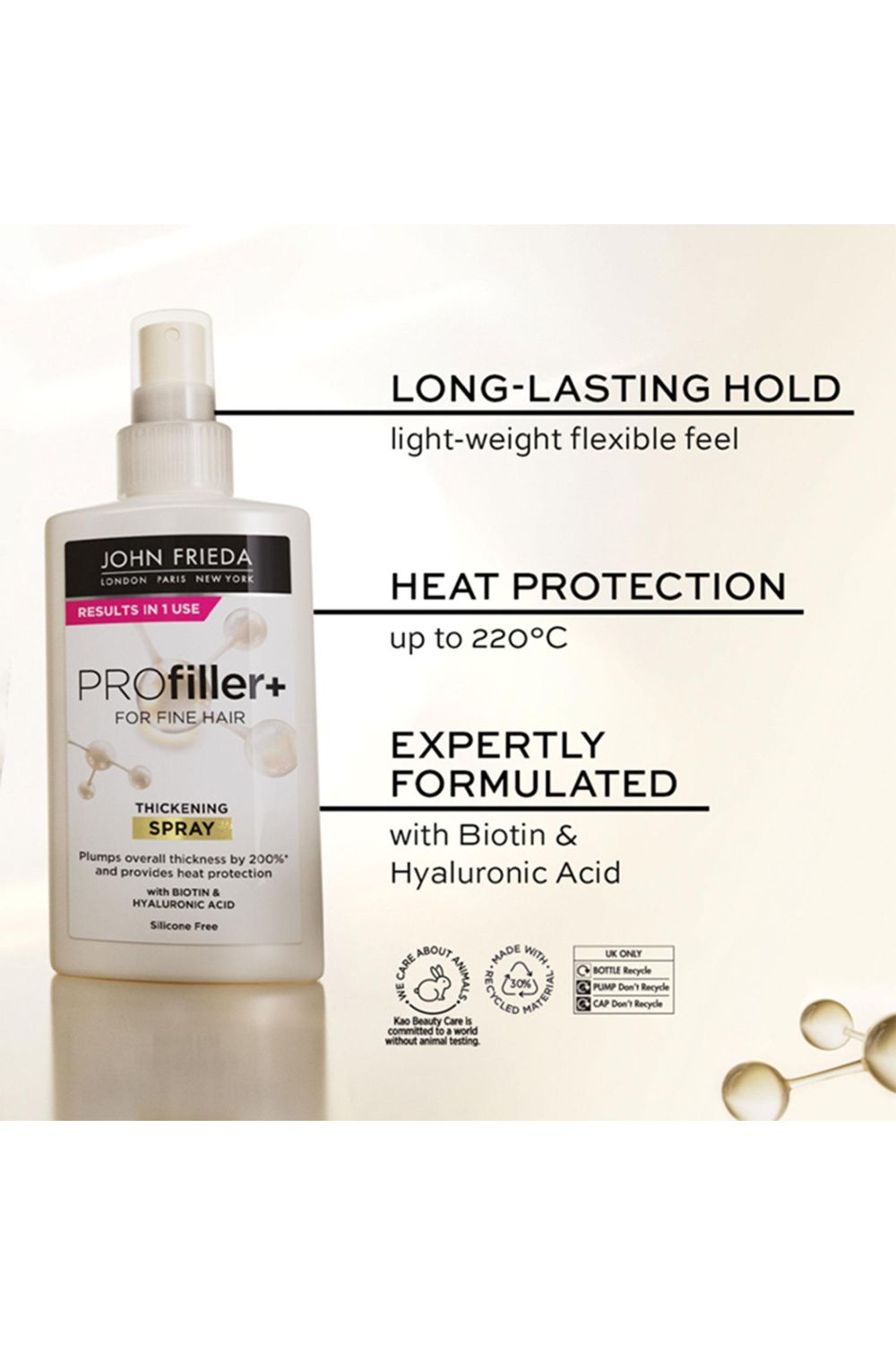John Frieda Profiller  Spray' 150ml for Nourishment and Smooth Hair