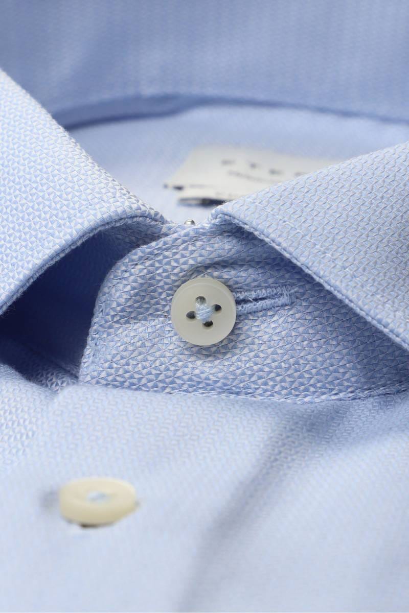ETERNA Comfort Fit Hemd hellblau, Strukturiert