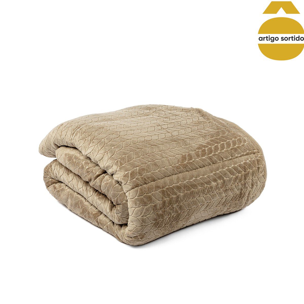 Edredão sherpa JACK bege 220x240cm