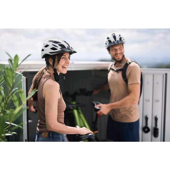 Fahrradgarage »MiniGarage«, BxHxT: 145 x 151 x 203 cm, quarzgrau-metallic