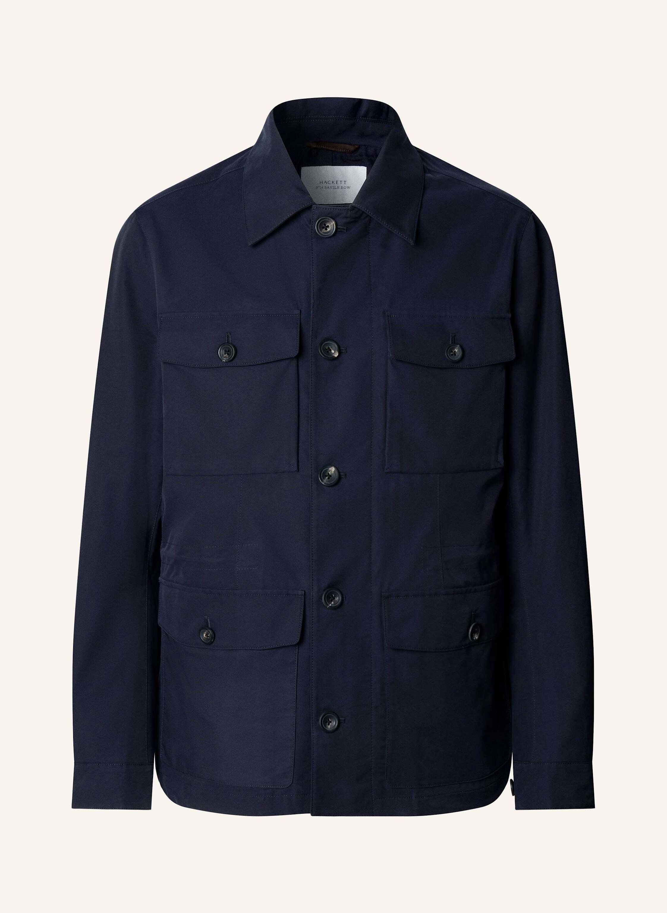 HACKETT LONDON Stehkragenmantel SR COTTON 4 PKT