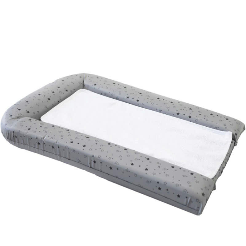 - Matelas à langer bébé avec éponges amovibles gris 42x70