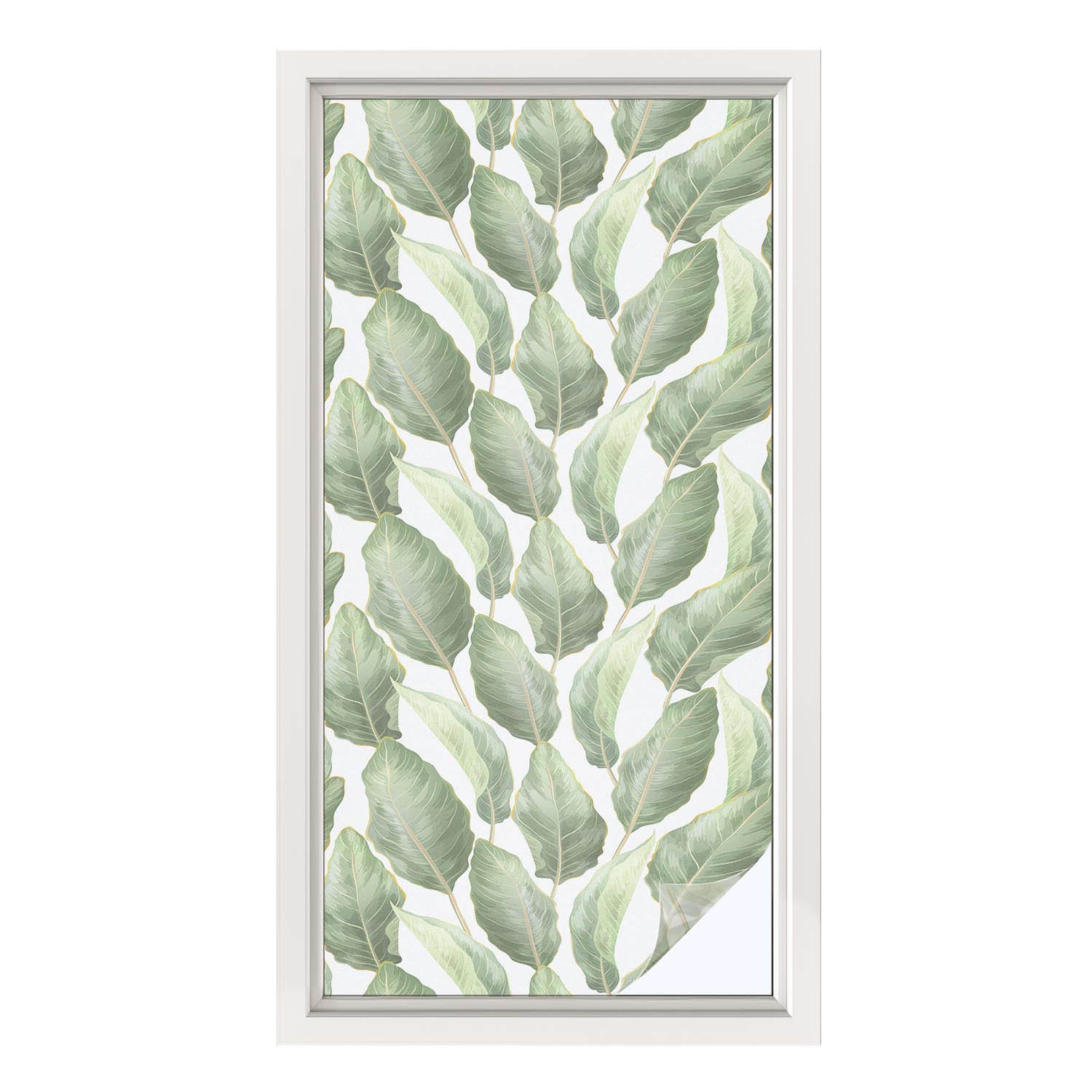 Folia okienna Liście ochrona prywatności 50x100 Wallfluent