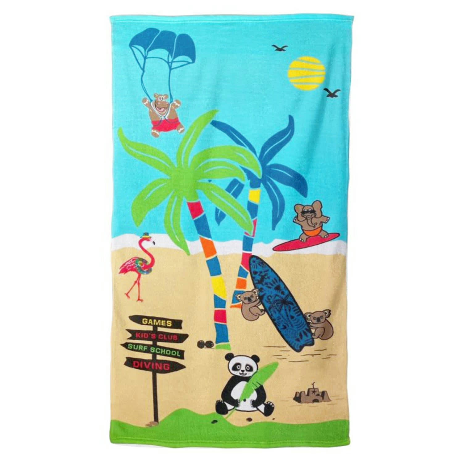 SERVIETTE PLAGE ENFANTS - Serviette de plage microfibre multicolore Colonia 70x140 multicolore