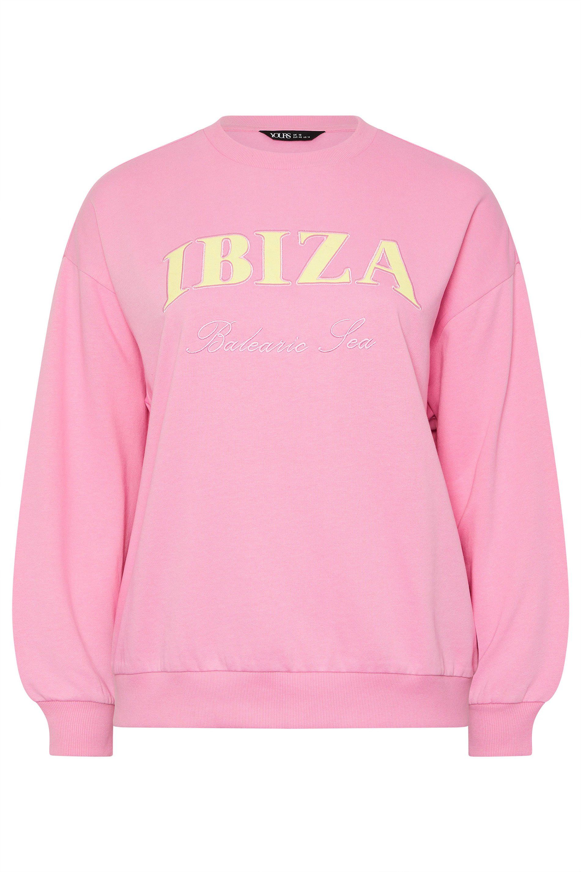 Yours Ibiza' Slogan Sweatshirt