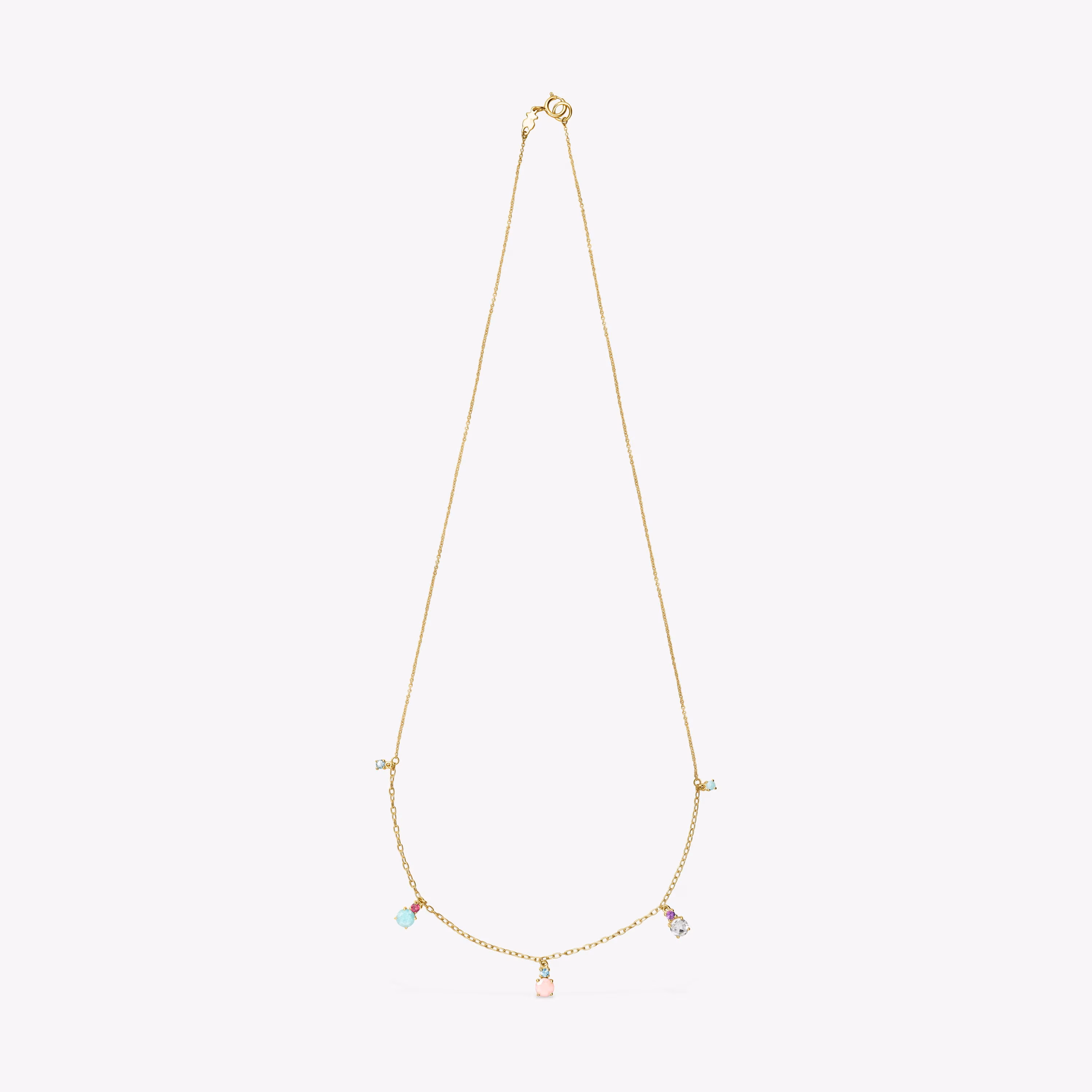 Collar de oro con gemas Mini Ivette