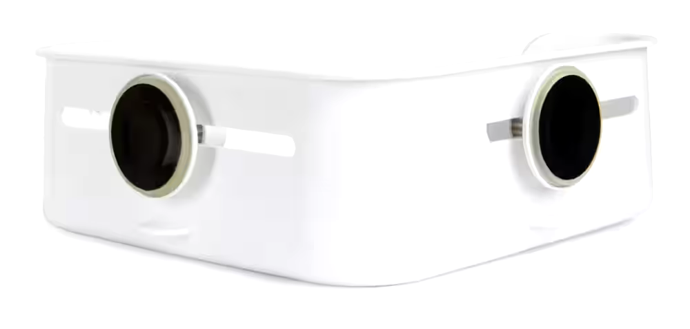 Umbra Flex Gel-Lock Rust-Resistant Corner Shower Caddy, with Hooks, White