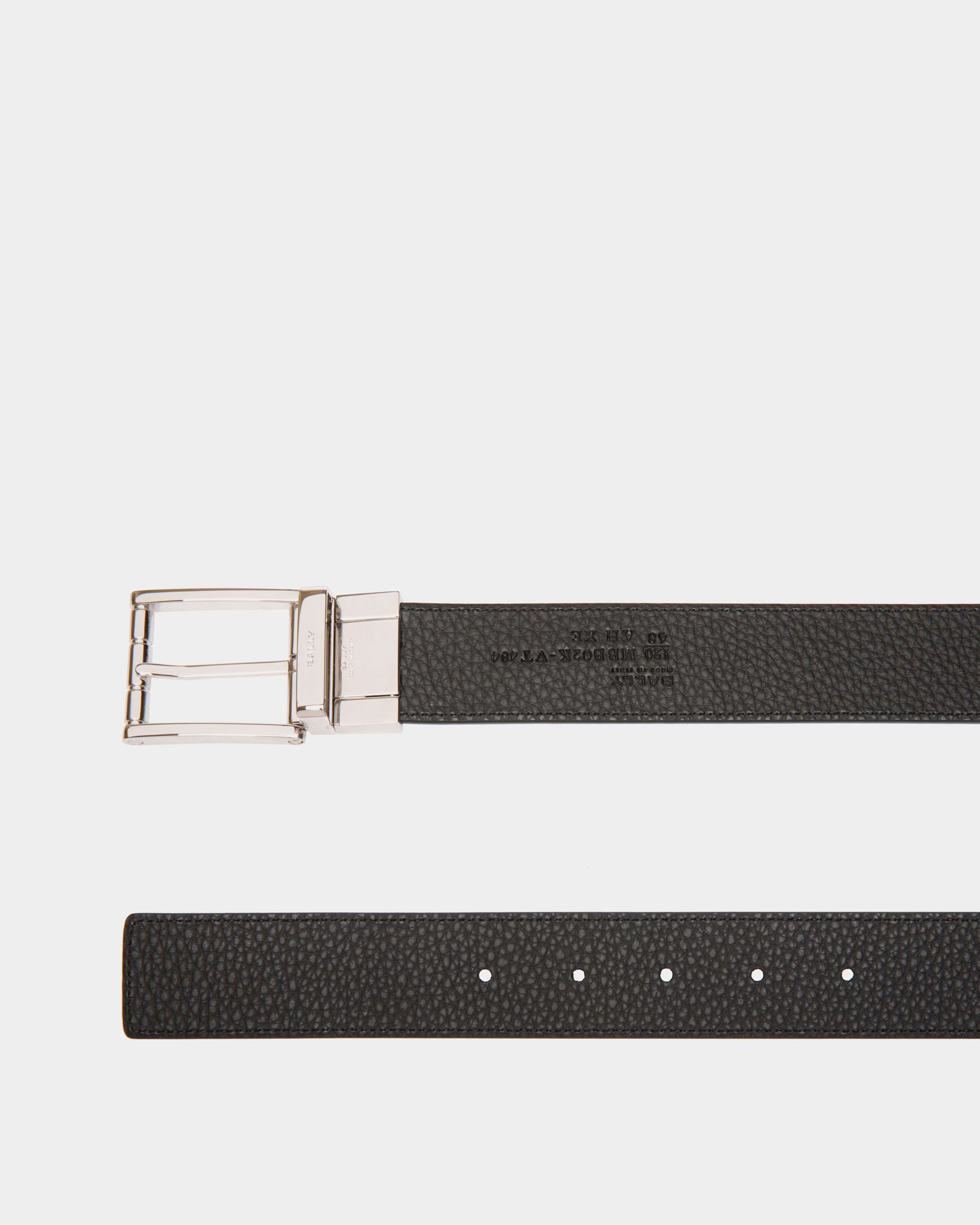 Astory 35 mm Verstellbarer Wendegürtel Aus Leder In Navy Blue Und Schwarz