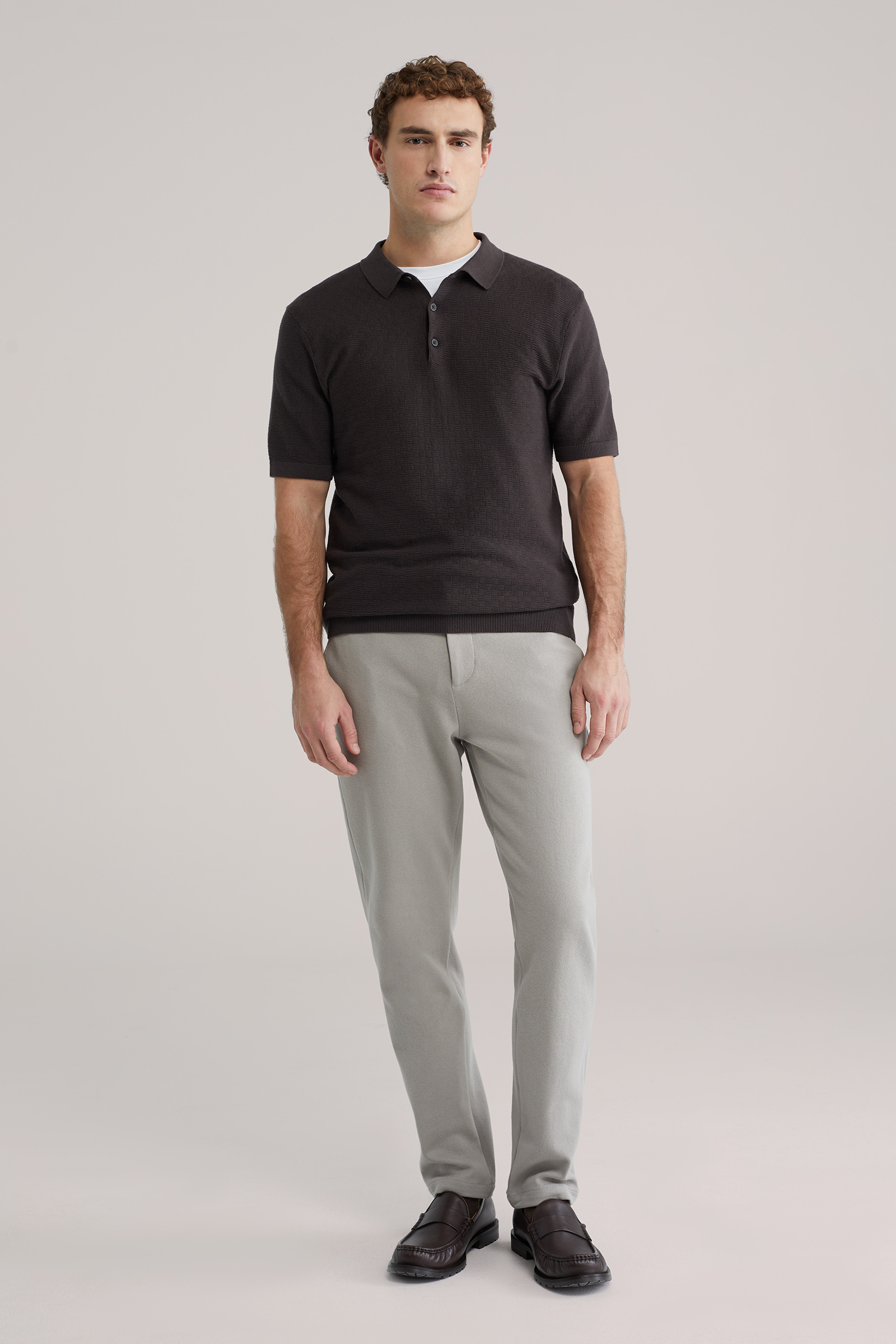 Heren regular fit smart jogger met elastische tailleband