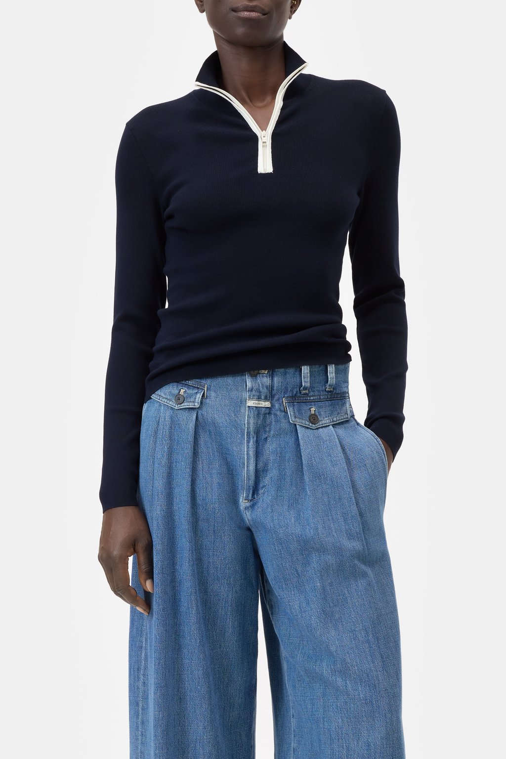Pullover mit Reißverschluss