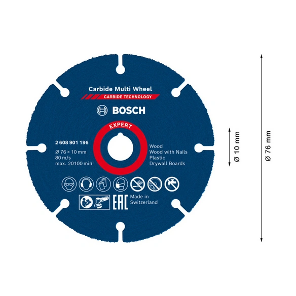 Trennscheibe »EXPERT Multi «, 76 x 10 mm