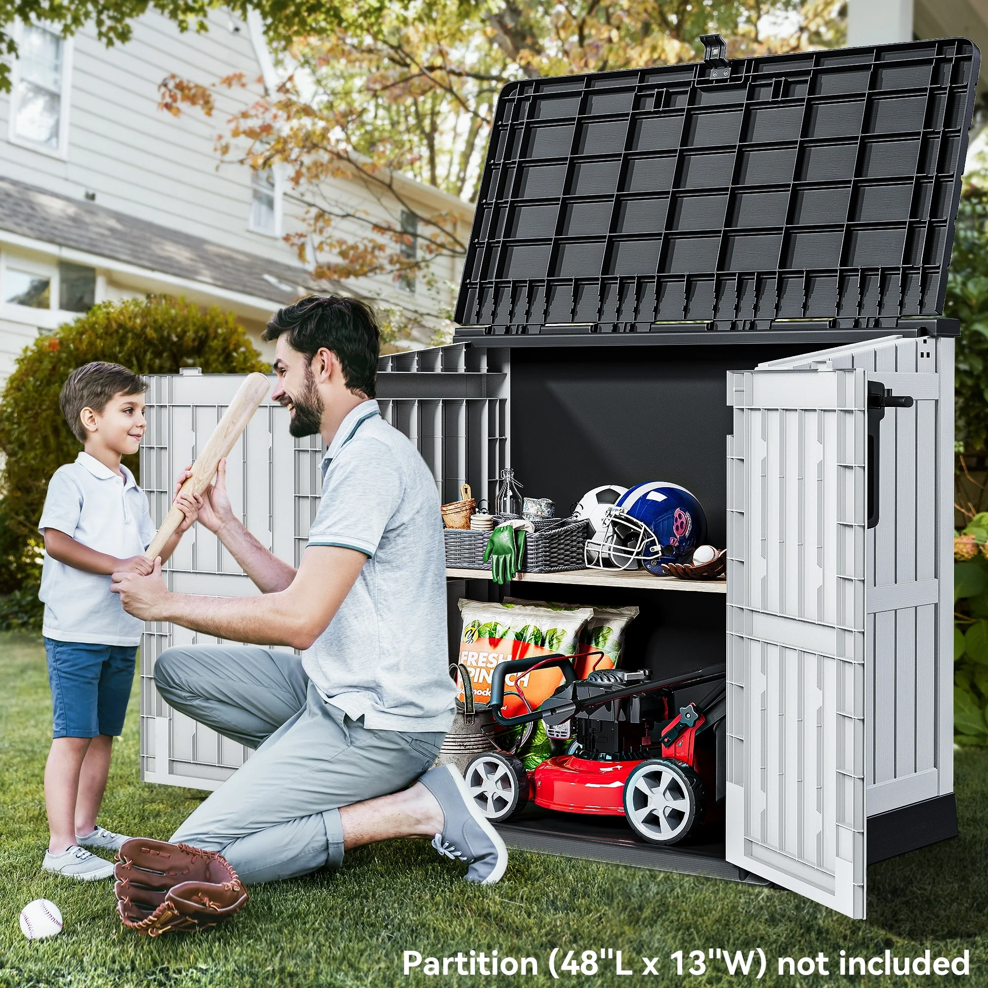 Moasis 36 cu ft Resin Outdoor Storage Shed