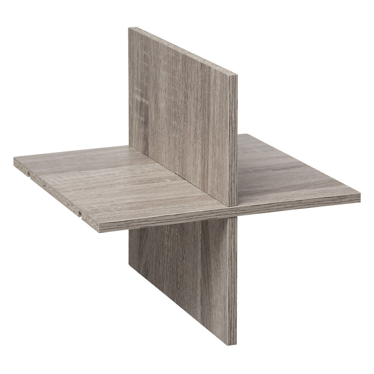 Prateleira cruzada cinza