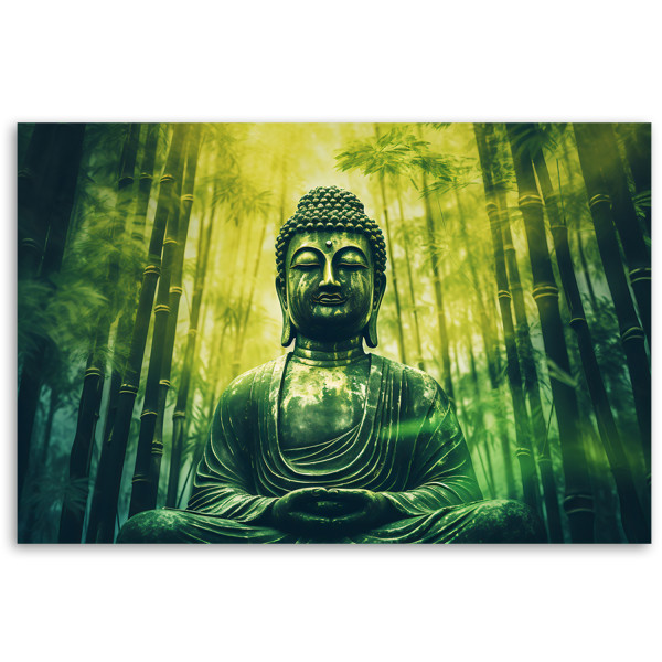 Feeby Fototapeta, Budda i bambusy zen 150x105